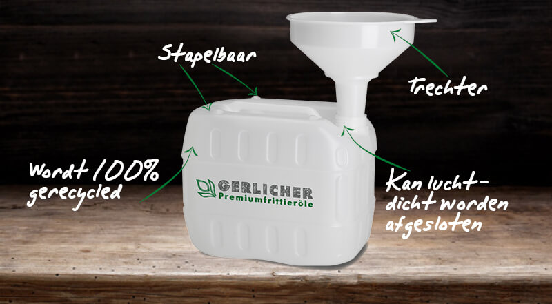 Gerlicher insameling frituurolie jerrycan